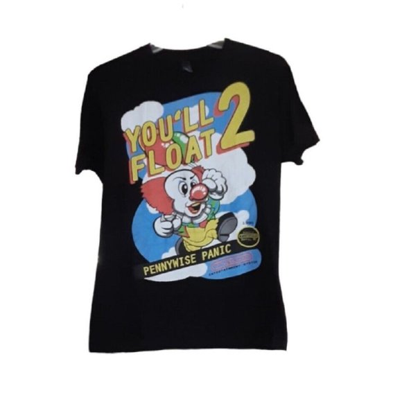 Tultex Other - Vintage Style Pennywise Panic 1990 "You'll Float 2" Medium Black T Shirt…